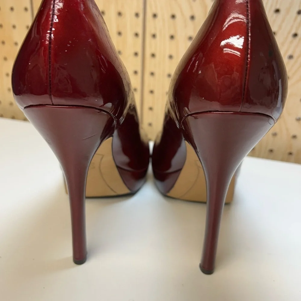 Joan & David Burgundy Stiletto Heels size 10M